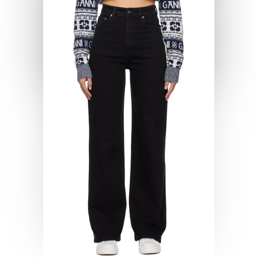 Ganni Magny High Rise Wide Leg Jeans